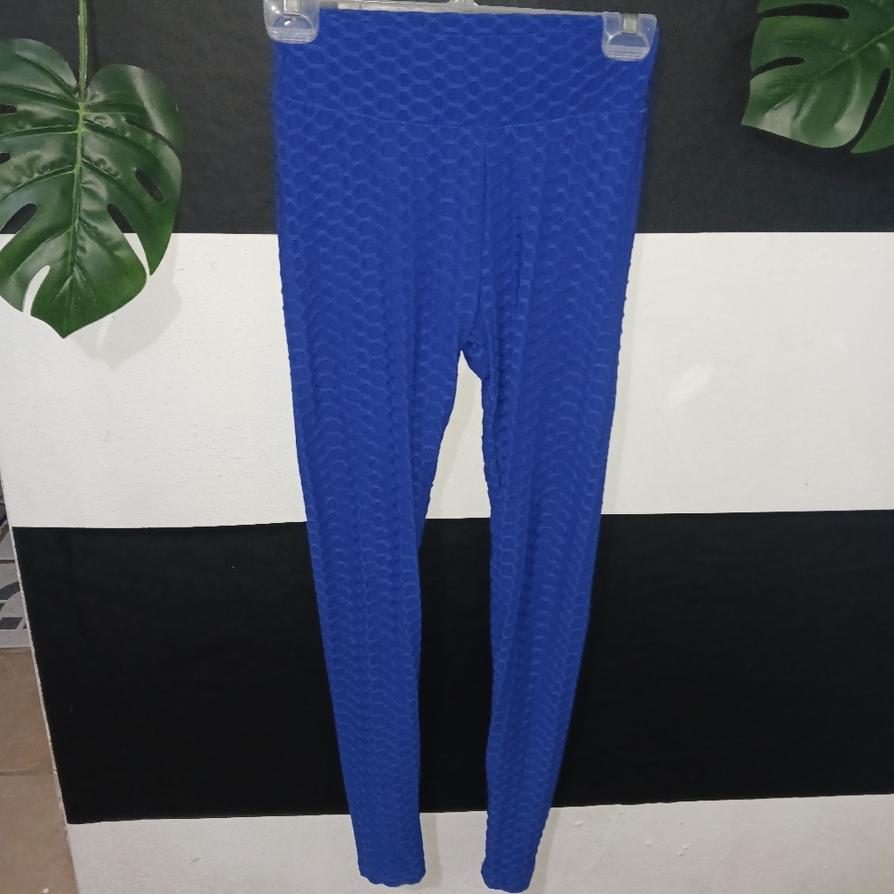 Emme Jordan Women butt lift fitness blue leggings - Picture 5 of 10